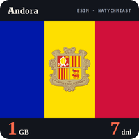 Karta eSIM Internet Andora 1 GB na 7 dni - bez rejestracji