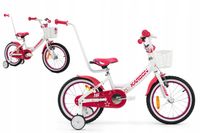 Rower dziecięcy 16 KARBON STAR biały ALU R23