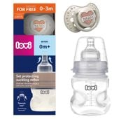 LOVI Butelka antykolkowa dla niemowląt 150ml + smoczek uspokajający 0m+