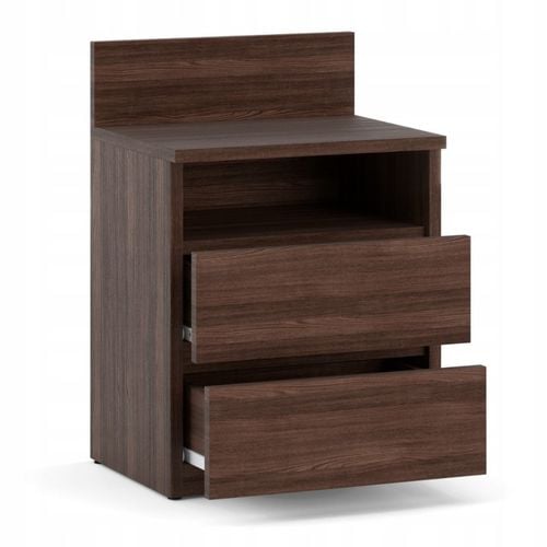 Szafka Nocna Stolik Nocny Wenge 40CM 2S Skrzynia Nakastlik Do Sypialni na Arena.pl