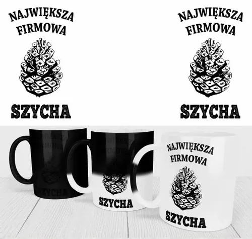 MAGICZNY KUBEK DLA PRACOWNIKÓW DO PRACY NA ODEJŚCIE Z PRACY ŚMIESZNY NADRUK na Arena.pl