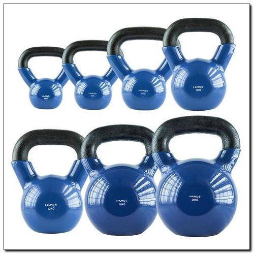 KETTLEBELL ŻELIWNY POKRYTY WINYLEM NIEBIESKI na Arena.pl
