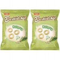 Beskidzkie Chrupki o smaku zielonej cebulki 85 g x 2 sztuk
