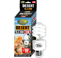 REPTILE NOVA Żarówka 13W UVB 10.0 DESERT terrarium półpustynnego pustynnego