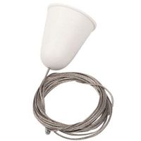 Linkowe zawiesie bez uchwytu do szyn DOBAC MHT1-P50-WH TRACK Maxlight regulowane 5m białe