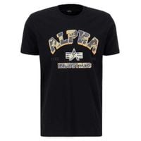 Alpha Industries T-shirt College Camo 146511 czarny L