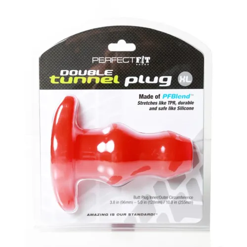 perfect fit double tunnel plug xl przezroczysty - anatomiczna zatyczka na Arena.pl