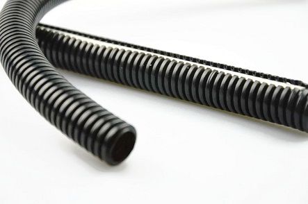 Rura karbowana peszel elektr. LDPE czarny 1m 14/11 zdjęcie 1