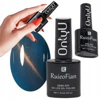 lakier do paznokci hybrydowy głęboki granat z połyskiem uv onlyu 7,3ml