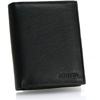 Skórzany portfel męski z systemem antykradzieżowym czarny