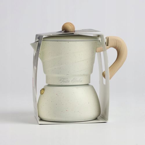 KAWIARKA ALUMINIOWA ZAPARZACZ DO KAWY KAFIETERKA WŁOSKA MOKA NA 3 FILIŻANKI na Arena.pl