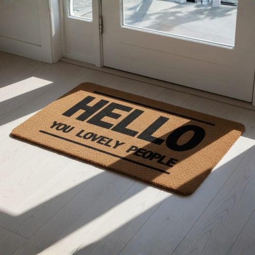 Wycieraczka wejściowa antypoślizgowa 40×60 cm – mata pod drzwi z napisem "HELLO" H24040-5 na Arena.pl