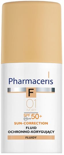PHARMACERIS F Fluid korygujący 01 IVORY SPF50 30ml zdjęcie 3
