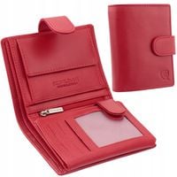 Portfel Damski Skórzany Antykradzieżowy Karty Monety Ochrona RFID / KORUMA