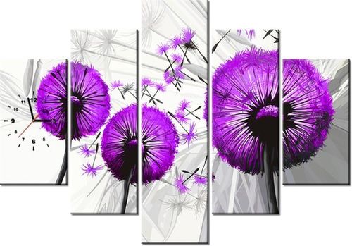 105CM 150CM ZEGAR 5 ELEM DMUCHAWCE FIOLECIE DRUK OBRAZ na Arena.pl