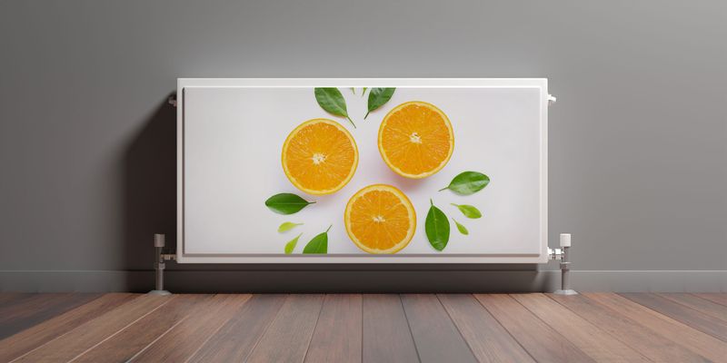 Mata MAGNETYCZNA Na Grzejnik Owoce Soczyste Pomarańcze 100cm x 60cm zdjęcie 3