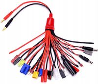 19-w-1 wtyk bananowy ładowarka kabel Adapter Radiofly Space 7.4v 1200mah