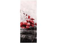 40X100CM CZERWONE MAKI OBRAZ PION