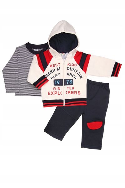 KOMPLET NIEMOWLĘCY CHŁOPIĘCY 3-6M (68CM) zdjęcie 2