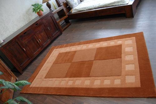 Dywan HAND TUFTED - BOXES terakota na Arena.pl