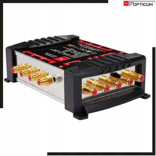 MULTISWITCH OPTICUM OMS 5/8 PRO TRQ 5 WEJŚĆ 8 WYJŚĆ SAT NAZIEMNA DVB T na Arena.pl