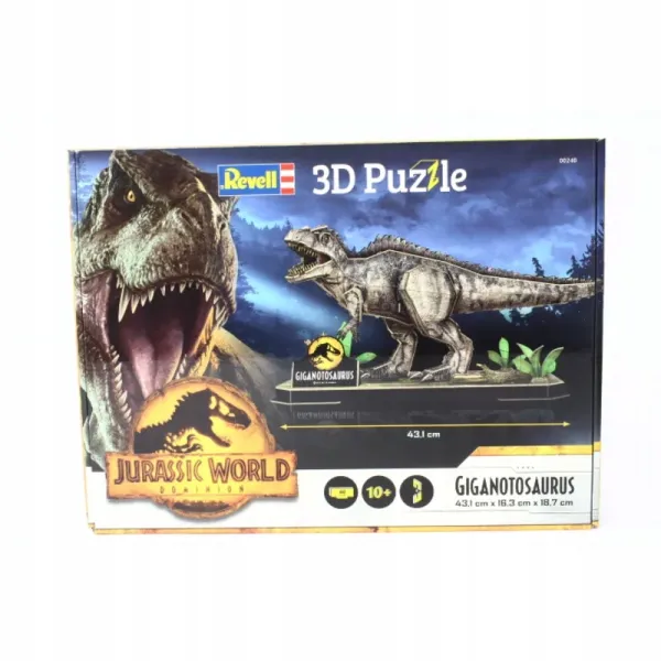 Jurassic world - giganotosaurus 3D (puzzle) zdjęcie 3