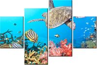 140CM 70 OBRAZ PODWODNA PANORAMA ŚCIENNY