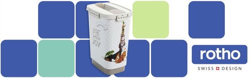 Pojemnik na karmę żwirek szczelny zamykane wieczko 10L Rotho CODY na Arena.pl