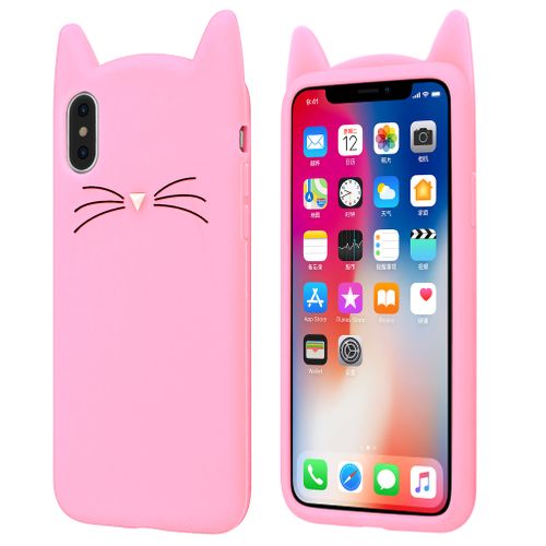 ETUI Case iPhone X Uszy Wąsy Kot na Arena.pl