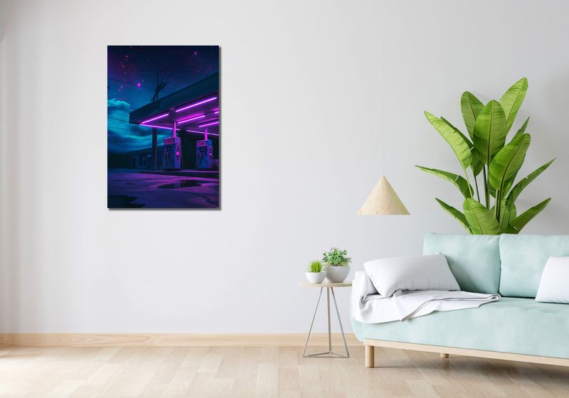 Obraz 60x90cm Moc Neonowej Nocy zdjęcie 2