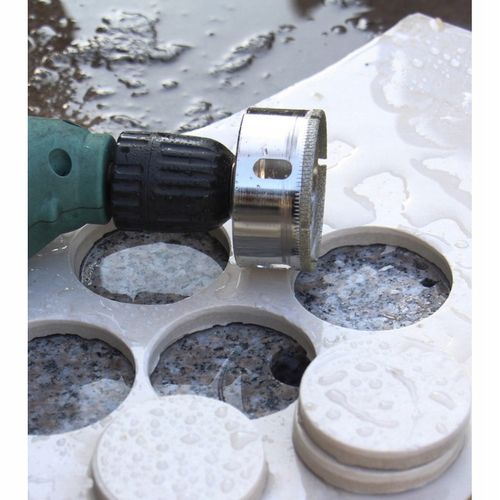 Otwornice Diamentowe do Gresu Płytek Szkła Koronki Zestaw 10 szt na Arena.pl