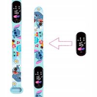 Zegarek cyfrowy LED Stich Lilo i STITCH dla dzieci NIEBIESKI