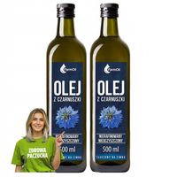 Olej z czarnuszki tłoczony na zimno odporność alergia naturalny 1L 2x500ml