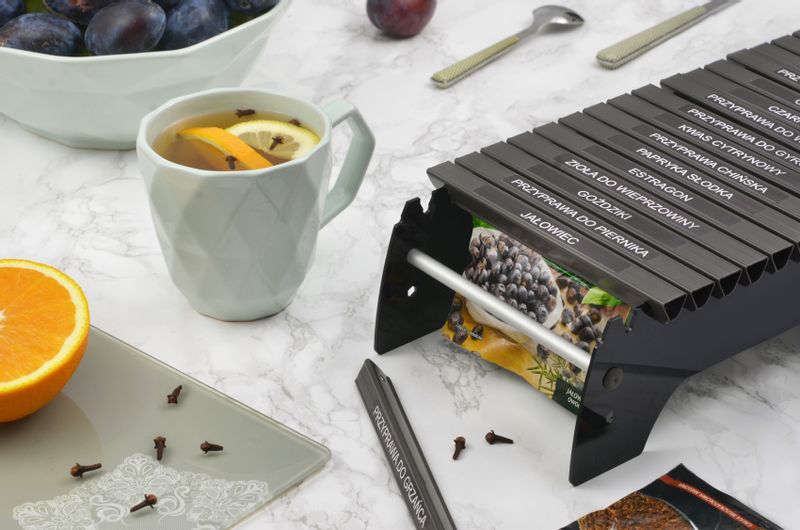 Przyprawnik oraganizer do przypraw COMBO NISKI czarny + gratis zdjęcie 7