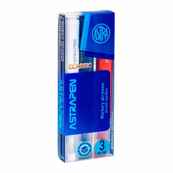 MARKERY TRÓJKĄTNE AKRYLOWE CLASSIC ASTRAPEN zdjęcie 1