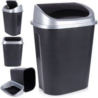 Kosz na Śmieci Odpady Plastikowy Uchylny Biurowy Łazienkowy Kuchenny 50L