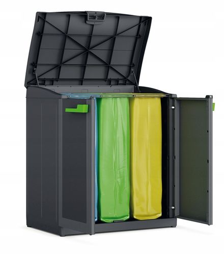 Kosz na Śmieci 3x120L Szafka do segregacji Moby Recycling System na Arena.pl