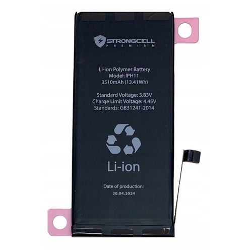 Bateria iPhone 11, A2221, A2223, A2111 Większa Pojemność STRONGCELL ŚWIEŻA na Arena.pl