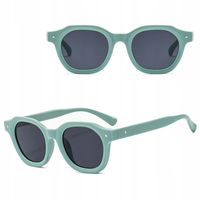 OKULARY PRZECIWSŁONECZNE filtr UV400 Miętowe damskie męskie + ETUI+ŚCIERKA