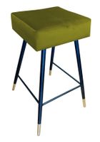 Hoker krzesło barowe Max podstawa czarna/złota BL75