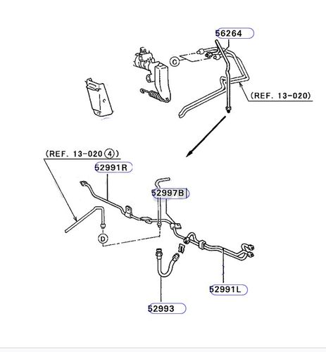 Mitsubishi L200 Zestaw Przewodów Hamulcowych Stalowych W Otulinie na Arena.pl