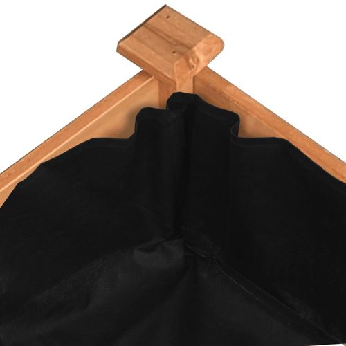 Podwyższona rabata z wyściółką, brązowa, 240x60x25 cm, jodła na Arena.pl