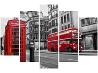 OBRAZ CZERWONA BUDKA TELEFONICZNA LONDYNIE