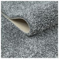 WYKŁADZINA DYWANOWA SHAGGY 4m SZARA NA WYMIAR PLAMOODPORNA NA FILCU DOMOWA