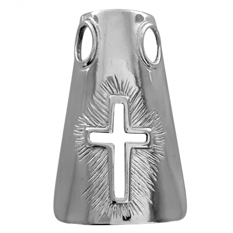 SREBRNY MEDALIK Z KRZYŻEM PRÓBA SREBRA 925 zdjęcie 1