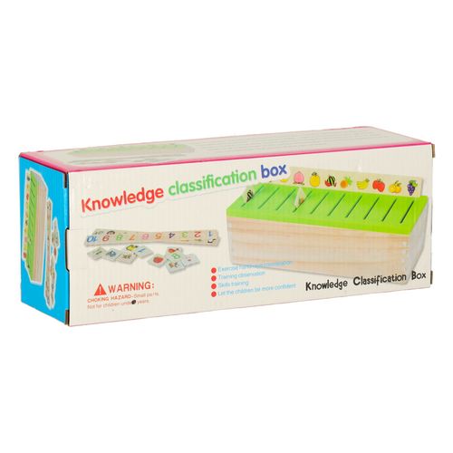 Sorter Drewniany Układanka Logiczna Edukacyjna Dopasuj Obrazki dla Dzieci na Arena.pl