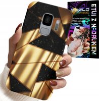 ETUI DO SAMSUNG GALAXY S9 - ZŁOTE ELEGANCKIE WZORY + FOLIA HYDRO