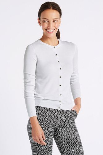M&S Biały Kardigan - 40 / L na Arena.pl