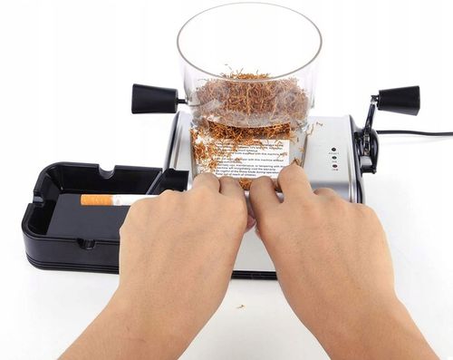 Elektryczna Nabijarka do Papierosów Tłokowa Maszynka Automatyczna Tytoniu na Arena.pl