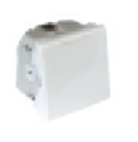 Efapel Quadro45 gniazdo pojedyncze z uziemieniem z klapką biały mat 45477 SBM